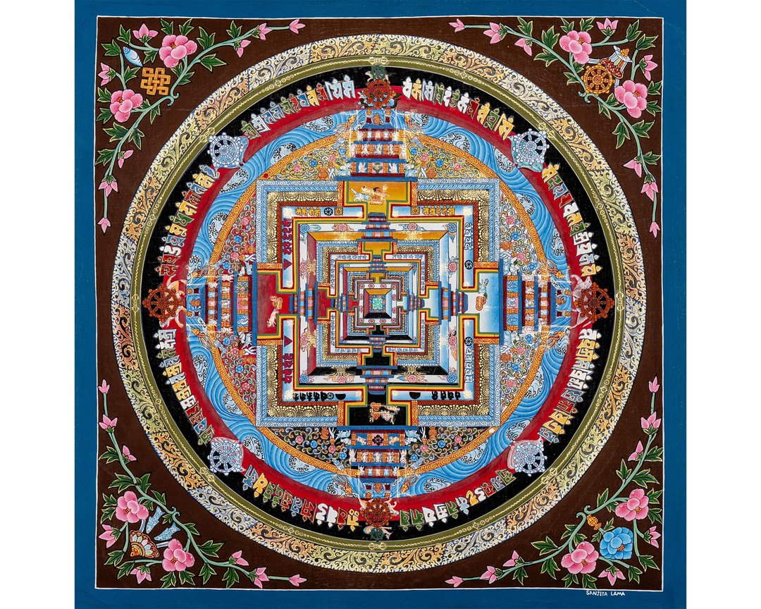 时轮曼荼罗唐卡画作 沉浸于神圣艺术之中 - 墙贴/壁贴 - 其他材质 多色