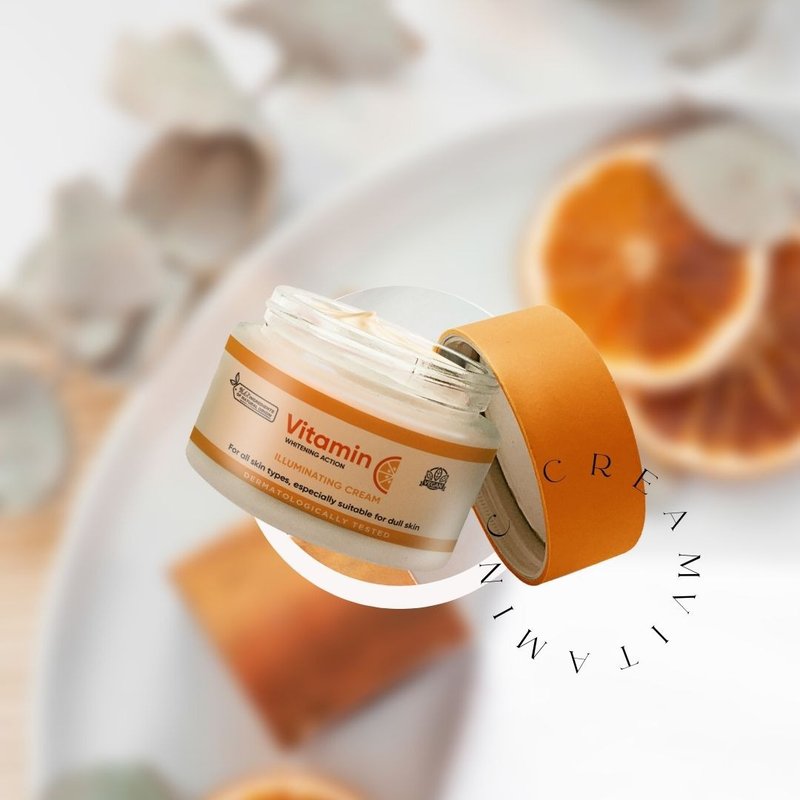 Diet Esthetic VIT VIT 维他命C美白面霜 50ml - 日霜/晚霜 - 浓缩/萃取物 橘色