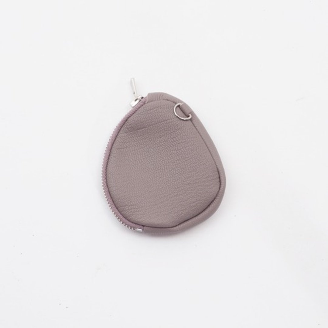 goatleather wallet (gray)/coin purse/koishi_g - 零钱包 - 真皮 