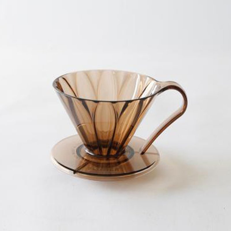 【新品】日本CAFEC Tritan 花瓣滤杯(清澈棕)-共两款 - 咖啡壶/周边 - 树脂 咖啡色