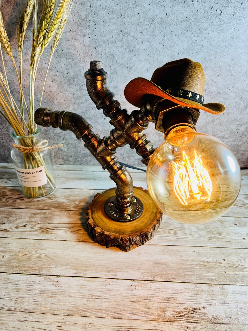 森林牛仔铁管灯 - 灯具/灯饰 - 其他金属 金色