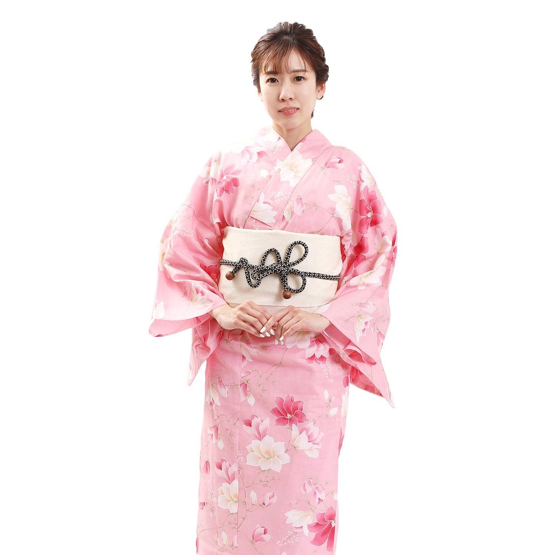 日本 和服 女性 浴衣 腰带 2件组 F Size X25-112 yukata - 其他 - 棉．麻 白色