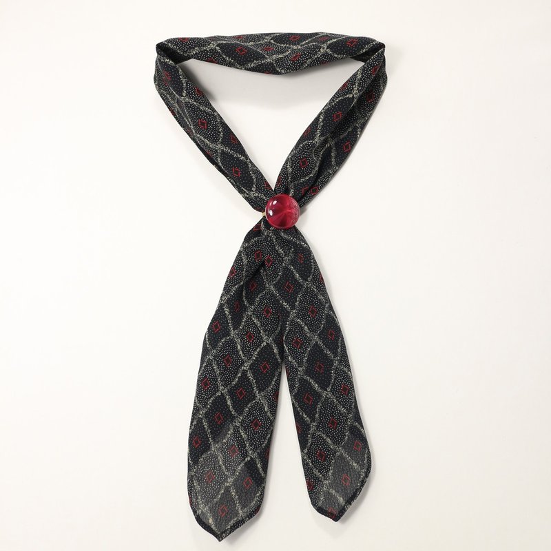 JOJA 日本老布制 领巾 / 发带 - 丝巾 - 聚酯纤维 黑色