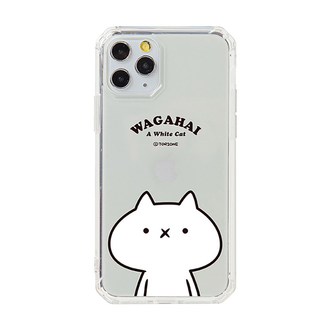 【反应过激的猫】iPhone手机壳 大脸设计 八角防摔 - 手机壳/手机套 - 塑料 白色