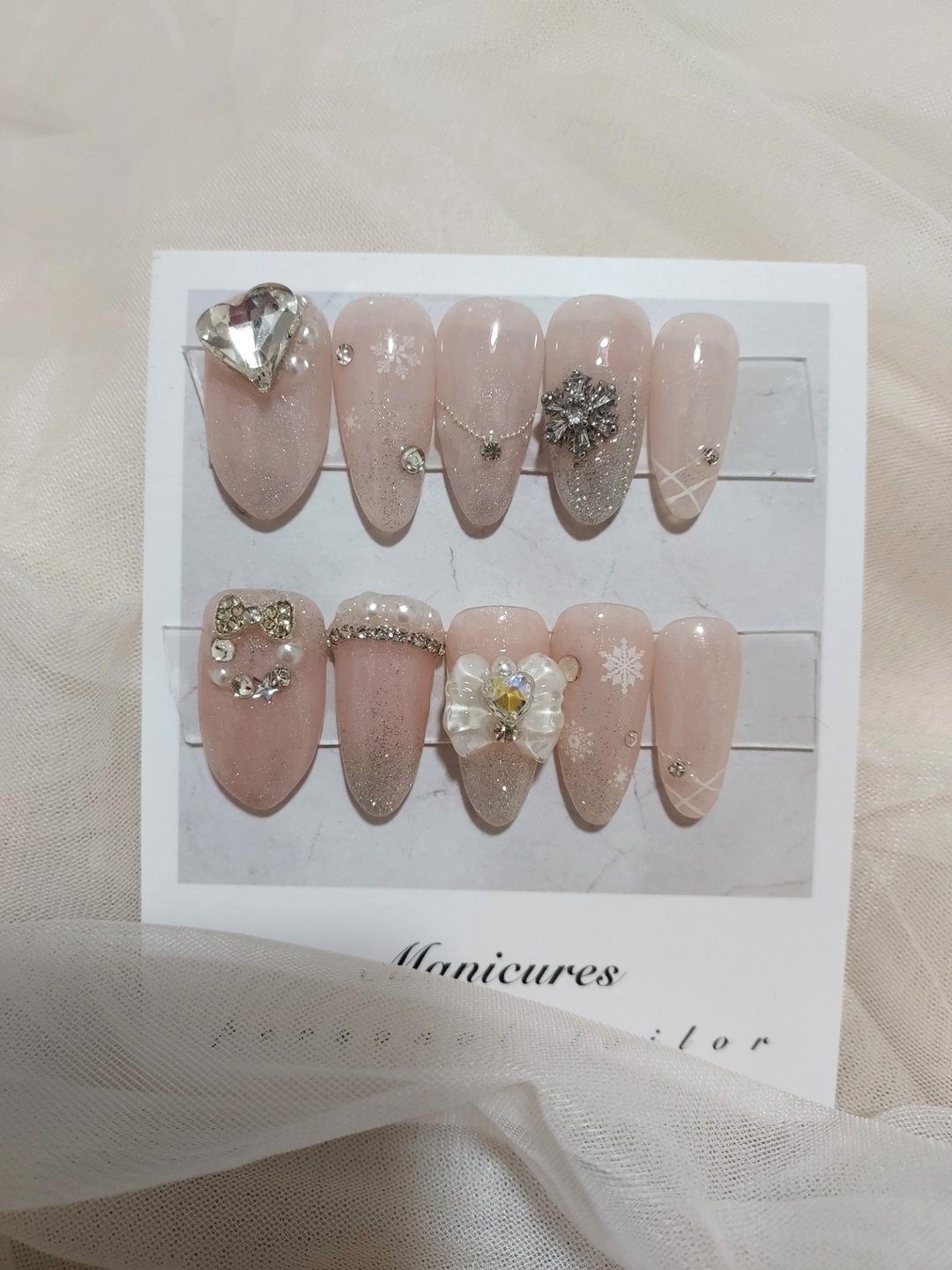 冬日限定/量产型/ネイルチップ - 指甲油/指甲贴 - 树脂 多色