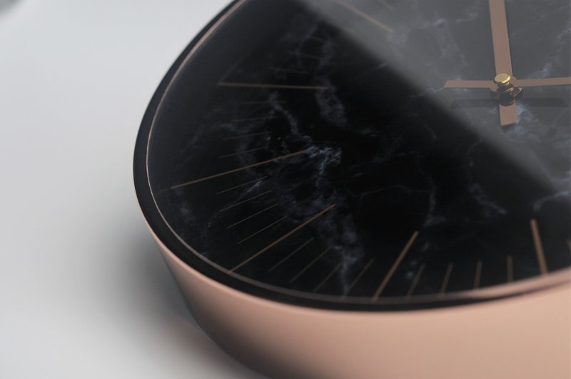 Natural - Dark Marble (深大理石) - 时钟/闹钟 - 其他金属 白色