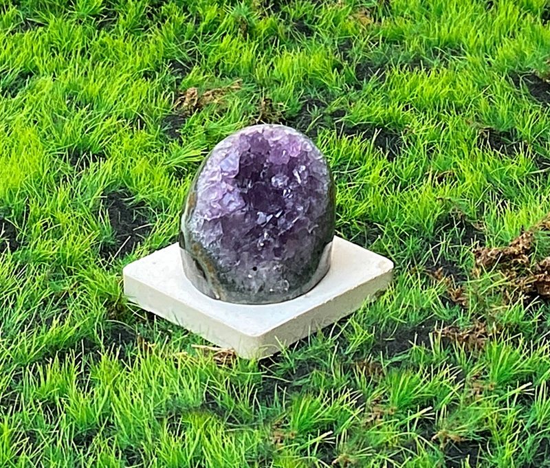 能量摆饰-天然紫晶镇 紫水晶 疗愈 招财 消磁净化 智慧 财运水晶 - 摆饰 - 水晶 紫色