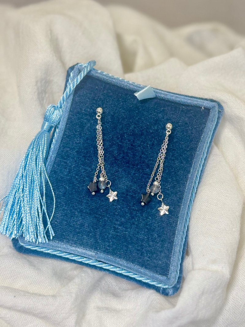 水晶系列 - 夜空之舞流星耳环 - 耳环/耳夹 - 水晶 多色