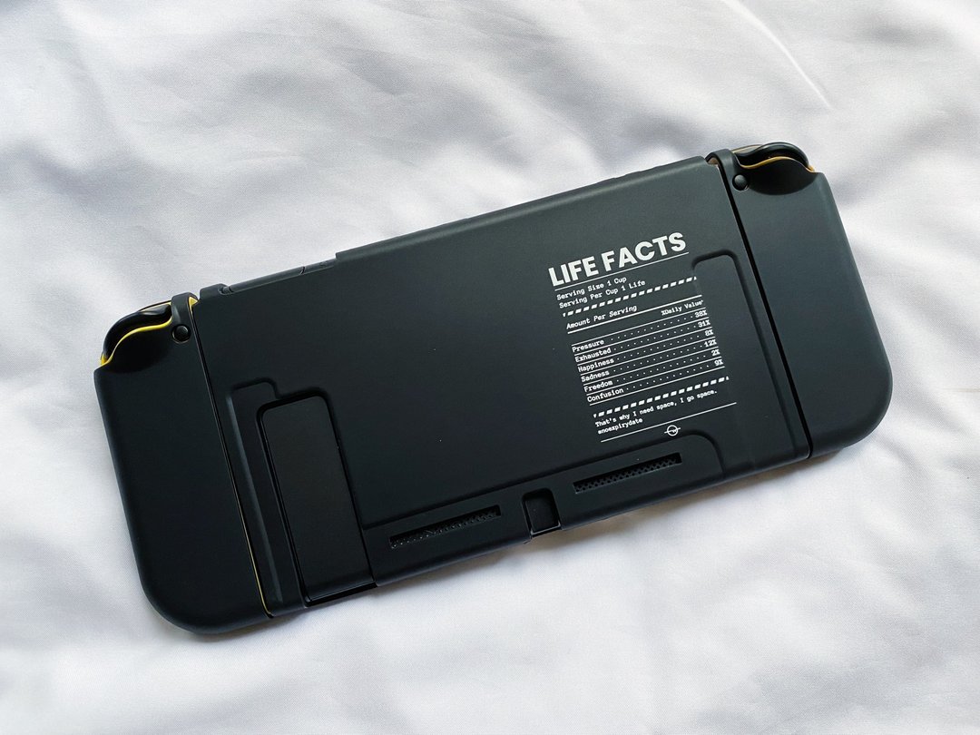 人生好难 LIFE FACTS SWITCH保护套 - 数码小物 - 塑料 黑色
