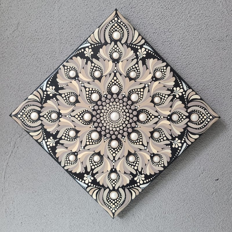 Mandala 点绘曼陀罗 (20CM) - 插画/绘画/写字 - 其他材质 黑色