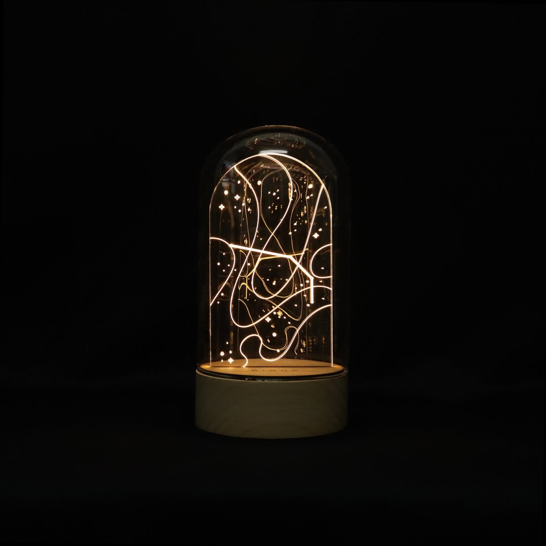 定制化礼物 生日礼物 LED原木夜灯 - 【 白羊座 】星座耳环架 - 灯具/灯饰 - 玻璃 透明