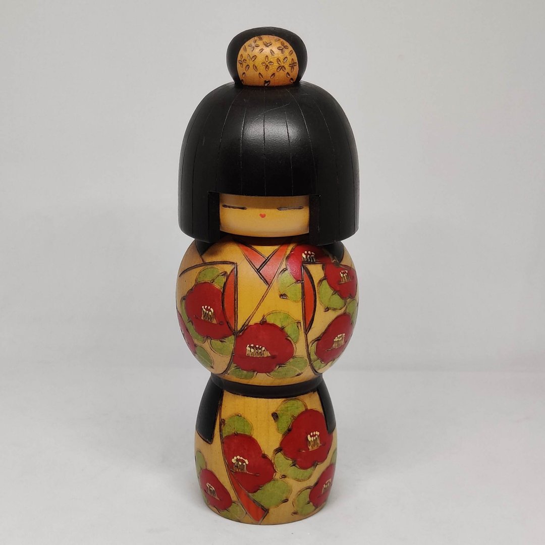 Creative kokeshi doll by Kazuo Takamizawa - 玩偶/公仔 - 木头 咖啡色