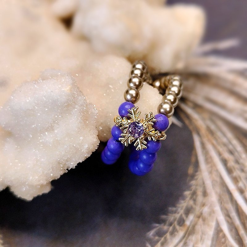 紫晶灵戒指 | 美国紫云母 | 锆石 | - 戒指 - 水晶 