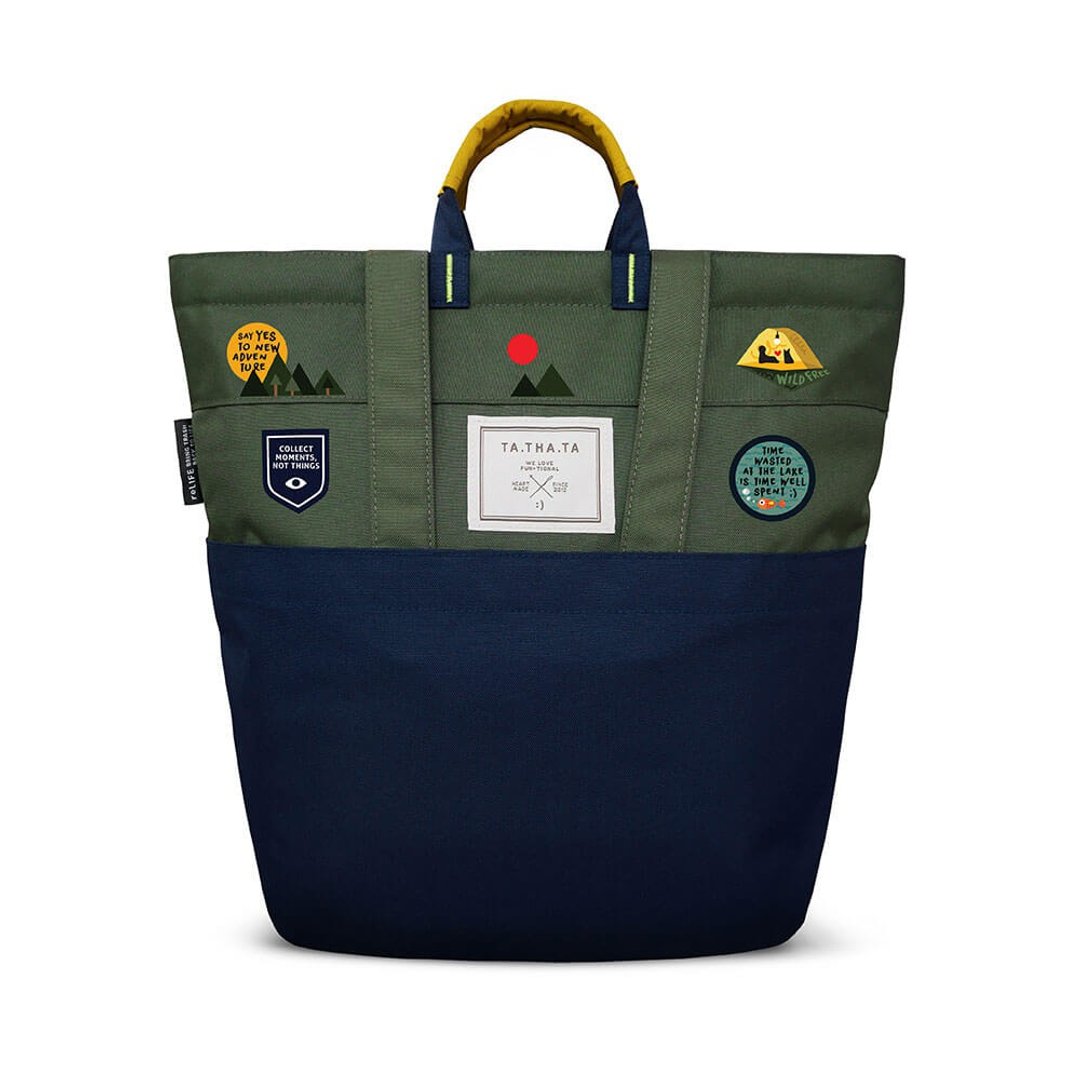 (Recycled fabric) Swift relife Summer Camp backpack - 后背包/双肩包 - 环保材料 绿色