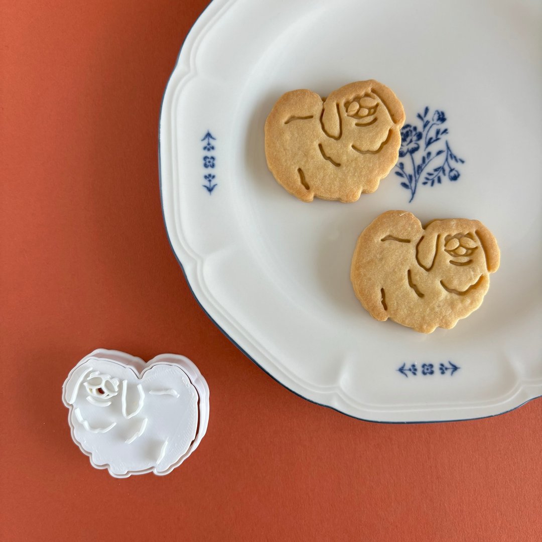 狗：北京犬[饼干模具] - 厨房用具 - 塑料 