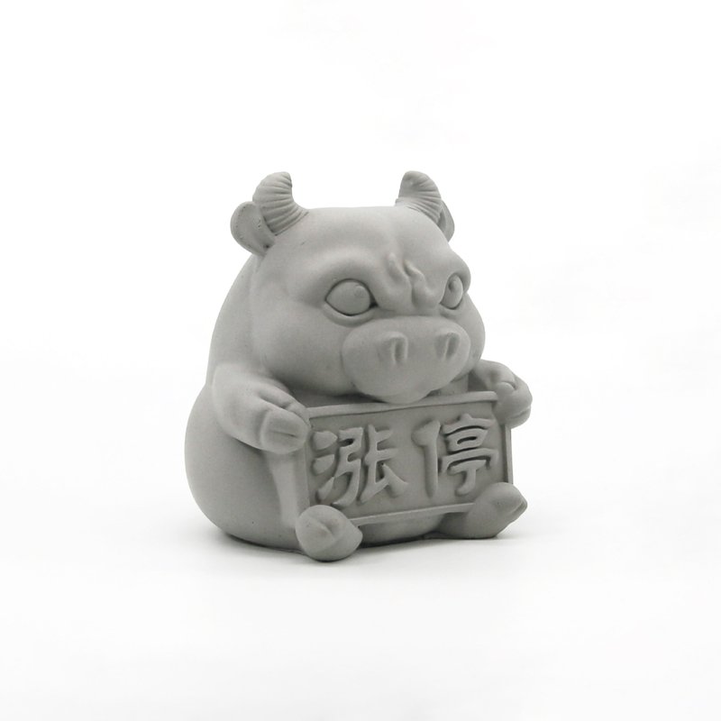 Bull Market I 涨停牛市扩香石 I 股民必收 I 附精油 I 马年开运 - 香薰/精油/线香 - 水泥 灰色