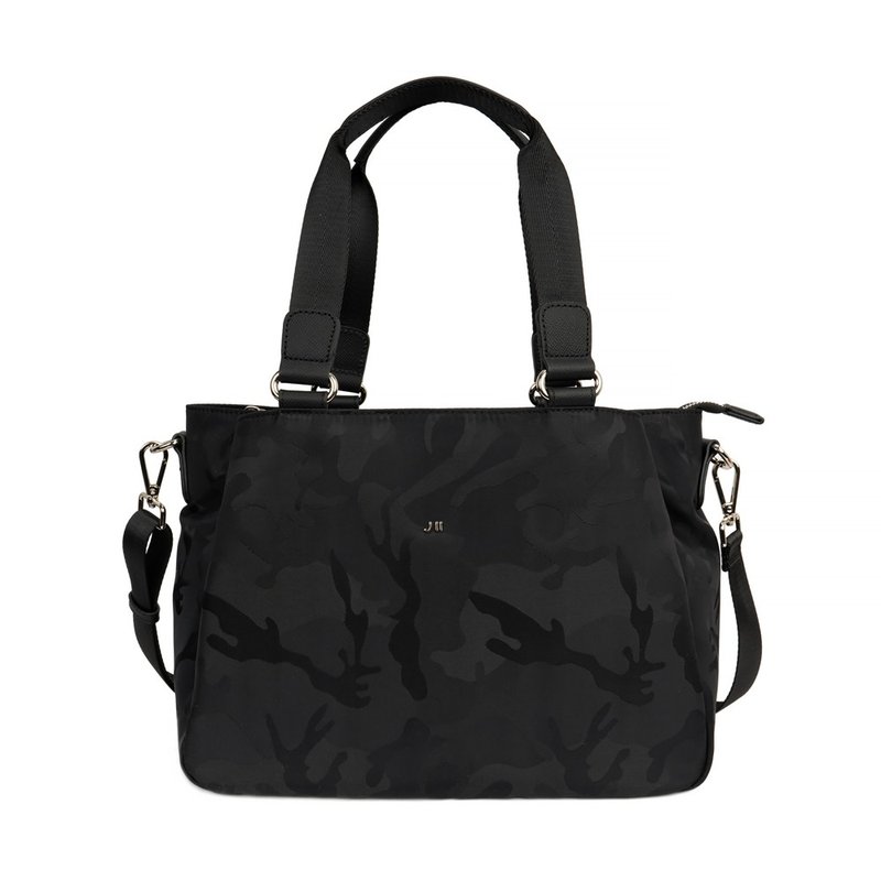 托特包 贝丝幻三层托特肩背包-8106-12-多色任选 - 手提包/手提袋 - 尼龙 黑色