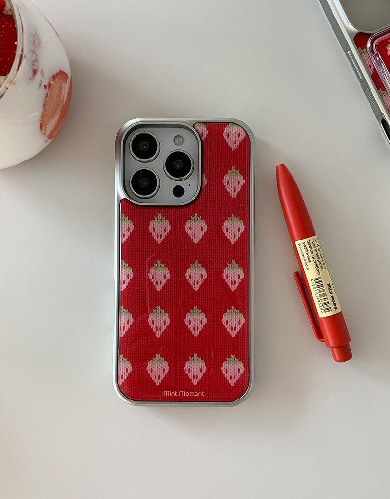 Strawberry 草莓 环氧亮面 iPhone MagSafe 手机壳 - 手机壳/手机套 - 其他材质 