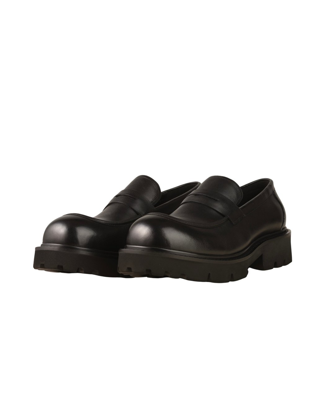 PLACEBO MEN CHUNKY LOAFER - 男款皮鞋 - 真皮 黑色