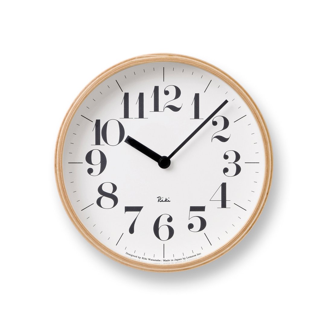 Lemnos Riki Clock 小 时钟 渡边力设计 - 时钟/闹钟 - 木头 卡其色