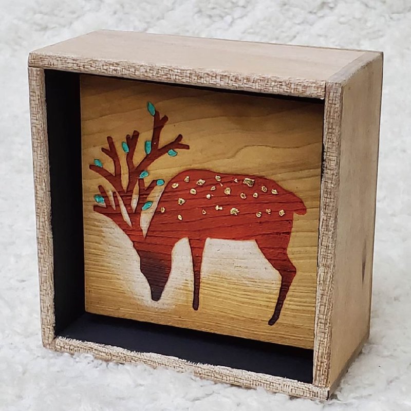 森林系异想世界----原木木雕版画 - 摆饰 - 木头 