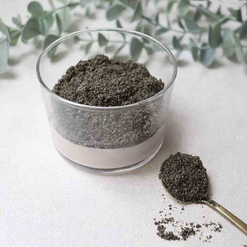 黑芝麻粉 - 谷物麦片 - 新鲜食材 粉红色