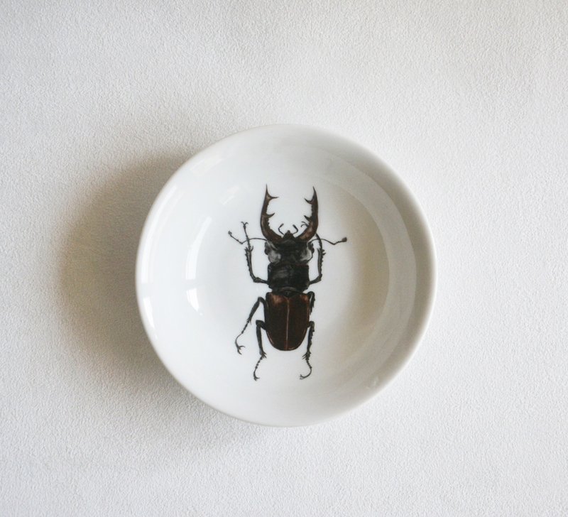 早期德国旧货锹型虫小盘 - 浅碟/小碟子 - 瓷 白色