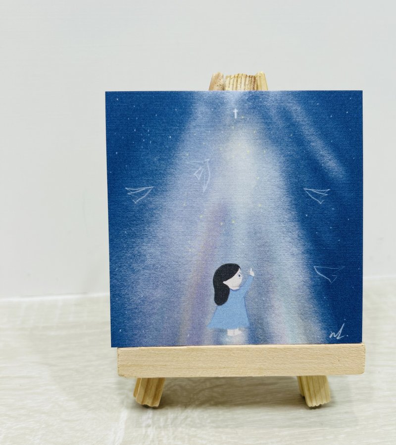 仰望明信片 - 卡片/明信片 - 纸 蓝色