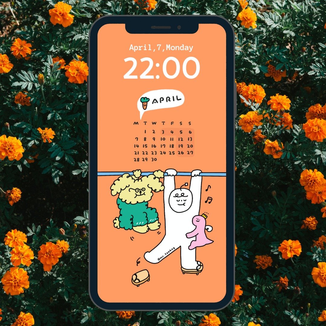 2025 四月壁纸 | 小兔回归 | 手机 | 电子档 - 电脑手机桌布/贴图/App 图示 - 其他材质 