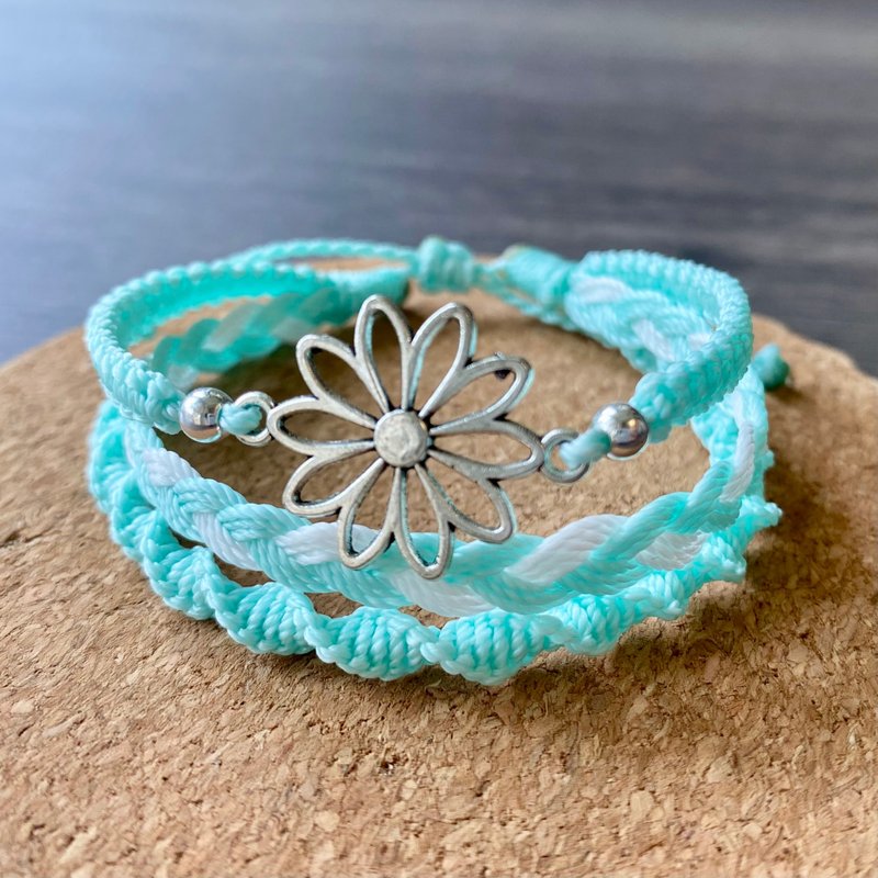 花儿 | 手工防水蜡线 | 休闲时尚 - 手链/手环 - 棉．麻 