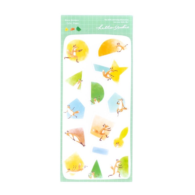 缤纷色块 Color Shape | 透明割型贴纸 - 贴纸 - 纸 