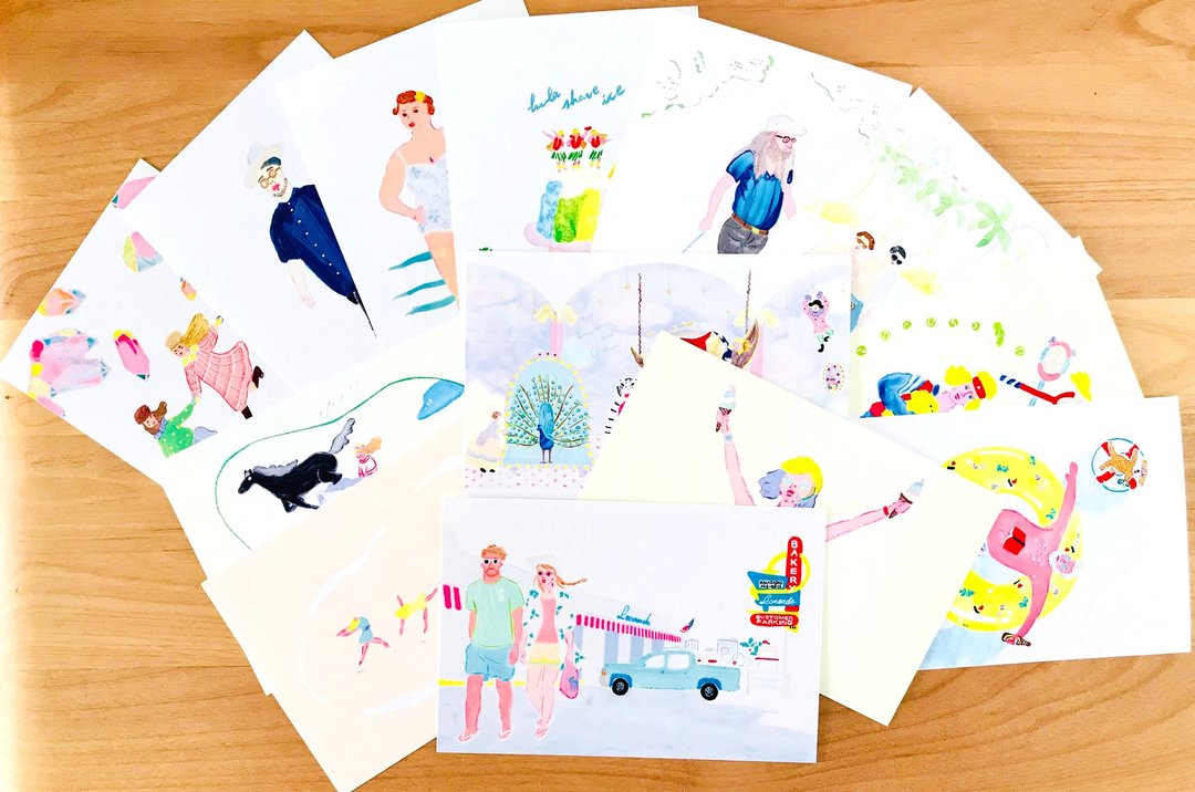 my favourite postcards　　--- please select 5 cards --- - 卡片/明信片 - 纸 多色