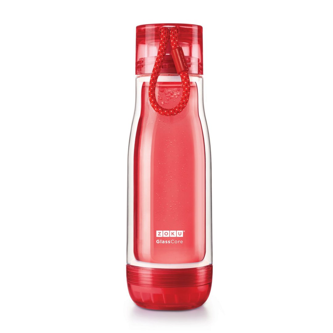 ZOKU 双层悬浮式玻璃胆水樽 475ml - 红色 - 水瓶/水壶 - 玻璃 红色