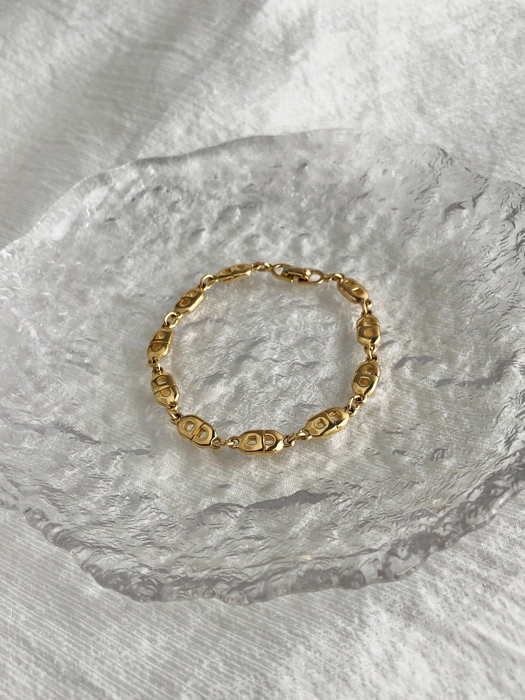 【 日本直送 名牌中古包 】Christian Dior 克里斯汀·迪奥 手链 金色 CD vintage 古董 5ym7kx - 手链/手环 - 其他材质 金色
