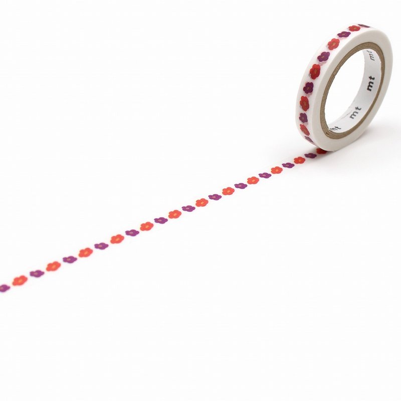 mt x sou・sou 和纸胶带 7mm / 花椿 (MTSOU15) / 2021AW - 纸胶带 - 纸 红色