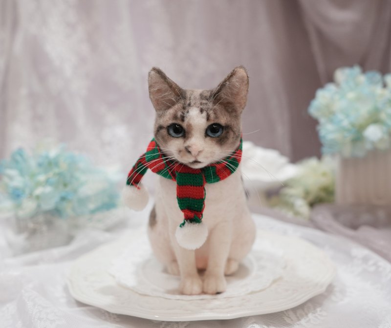 定制化宠物羊毛毡 拟真猫咪狗狗 - 订制抱枕/饰品 - 羊毛 