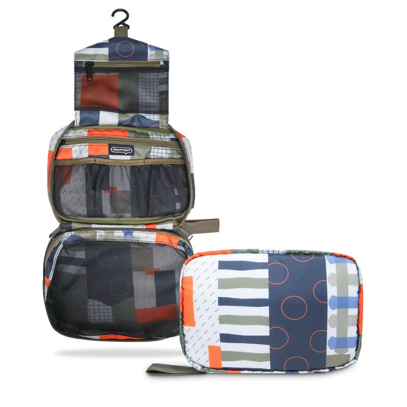 murmur旅行收纳三折盥洗包 | 纸胶带 - 化妆包/杂物包 - 聚酯纤维 多色