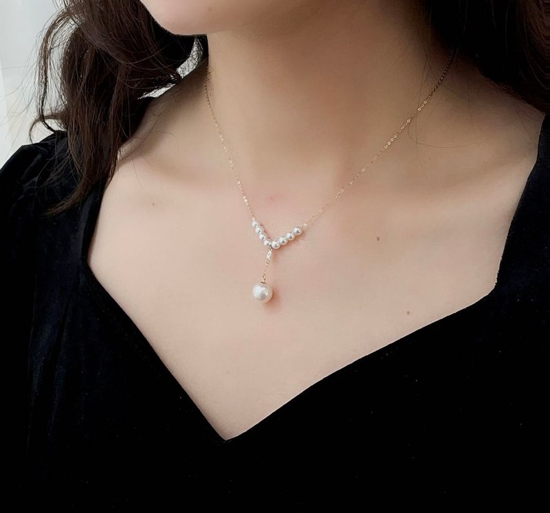 变奏曲-序曲淡水珍珠手链天然珍珠手环真珠手环18K金珍珠项链 - 手链/手环 - 珍珠 金色