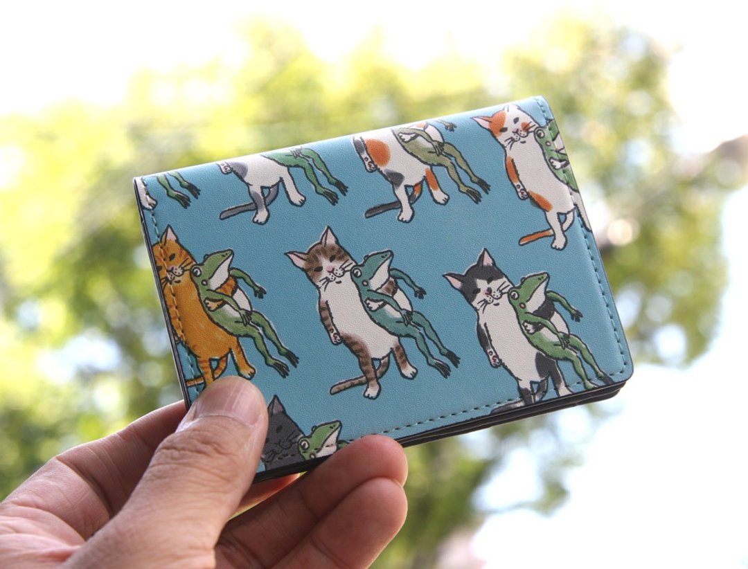 Business card / card case Nakayoshi Blue - 名片夹/名片盒 - 其他材质 蓝色
