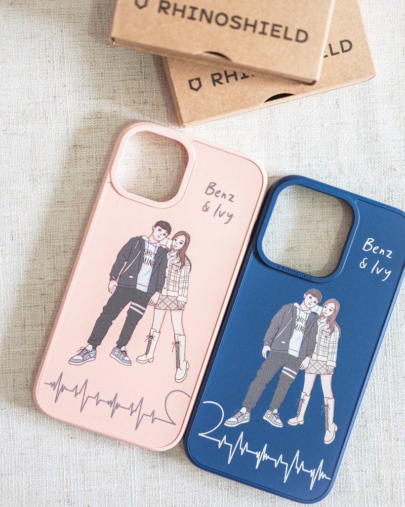 【定制化犀牛盾手机壳】人像宠物 似颜绘⋯Mod NX / Solid Suit⋯ - 手机壳/手机套 - 其他材质 白色