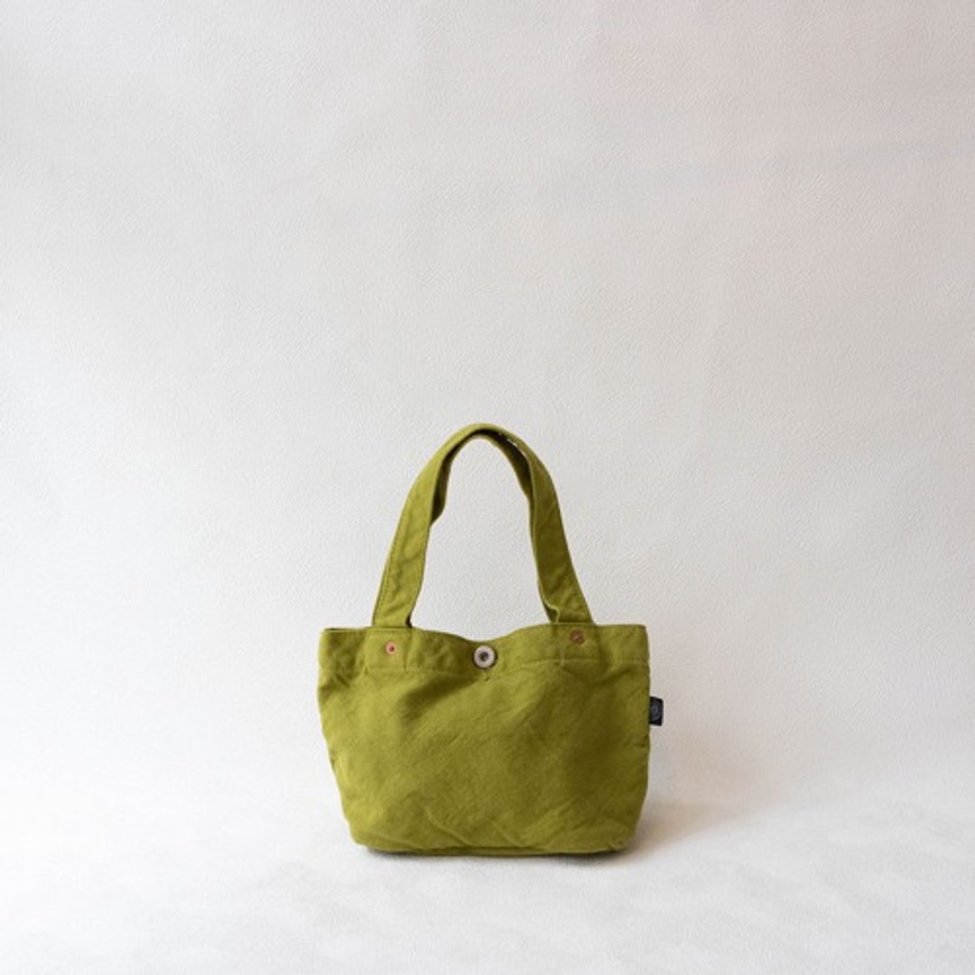 Boat Shaped Tote Bag S [Wakakusa] (VC-7S) - 手提包/手提袋 - 棉 绿色