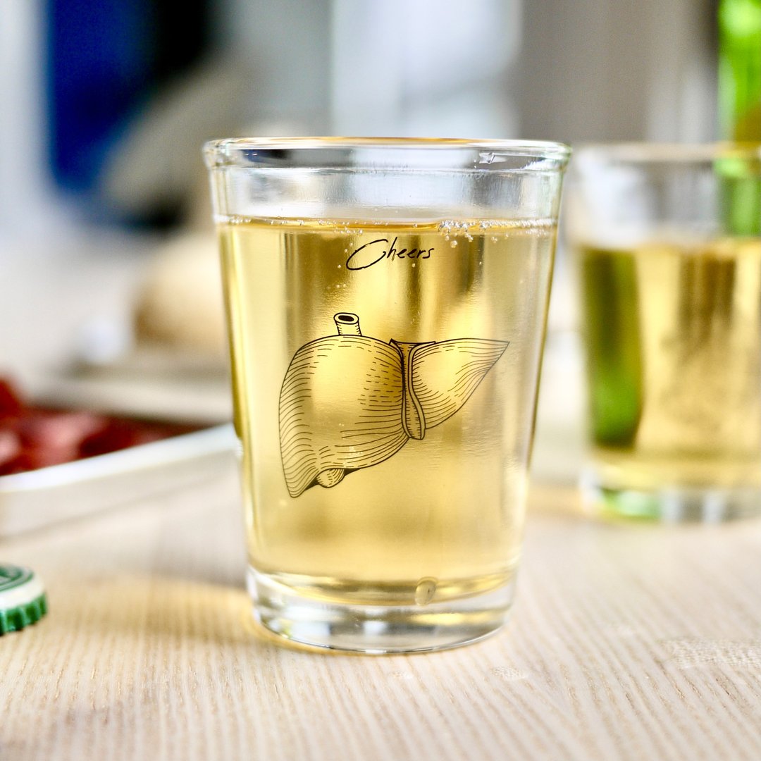台式啤酒杯 - 肝脏小酒杯 Cheers - 酒杯/酒器 - 玻璃 透明
