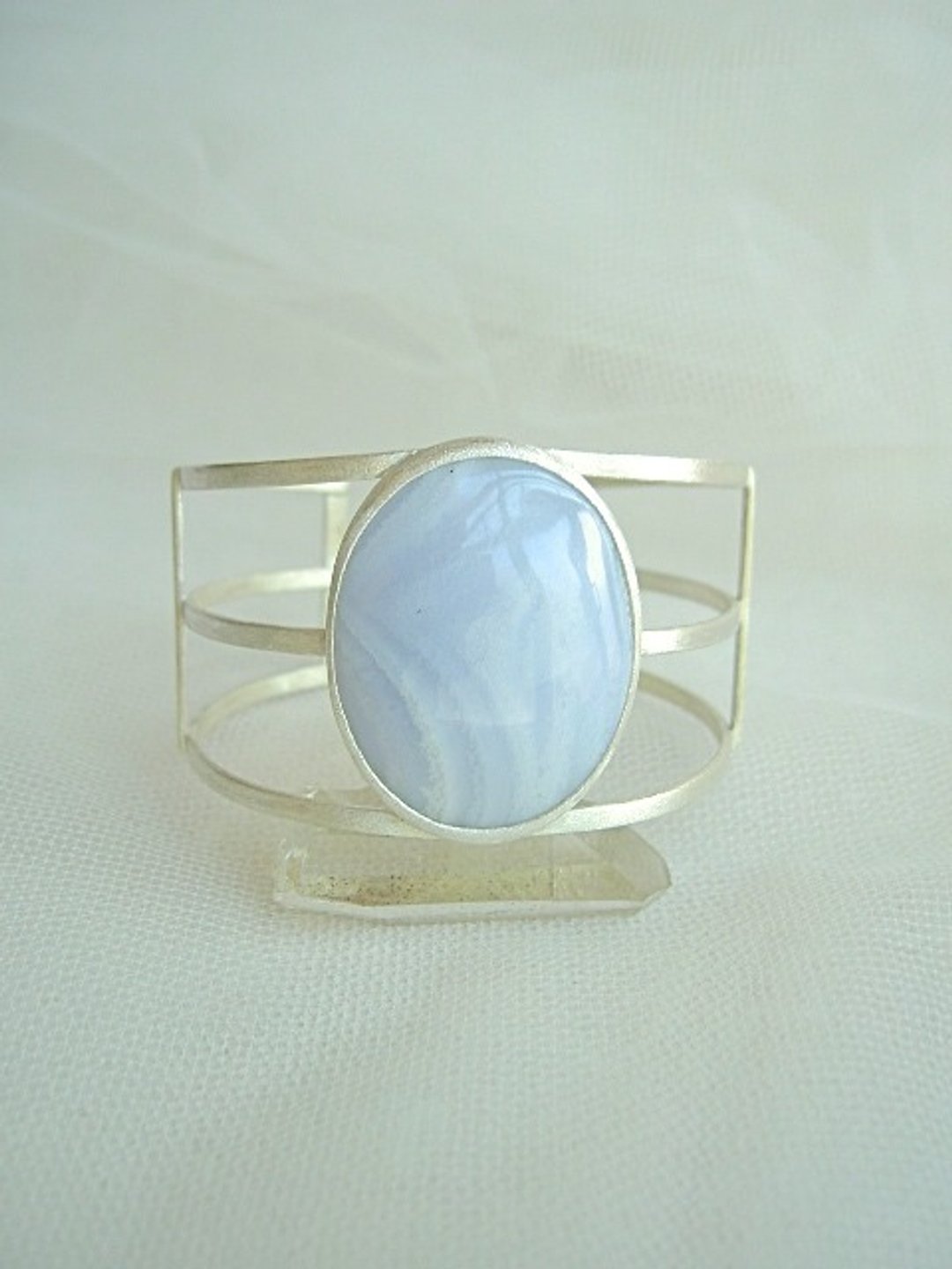 Blue lace bangle - 手链/手环 - 宝石 蓝色