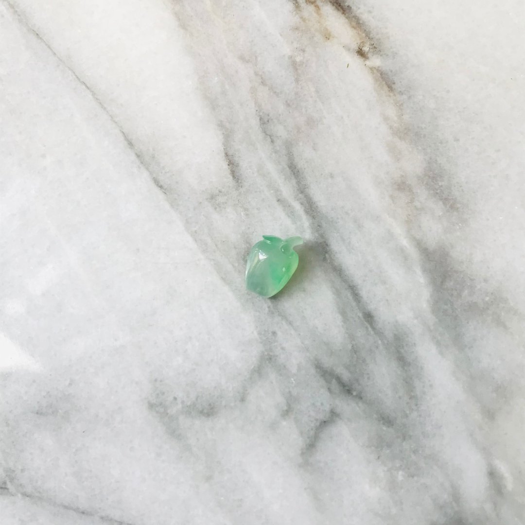 翡翠 缅甸产 冰种翡翠 裸石 苹果 - 其他 - 玉石 绿色