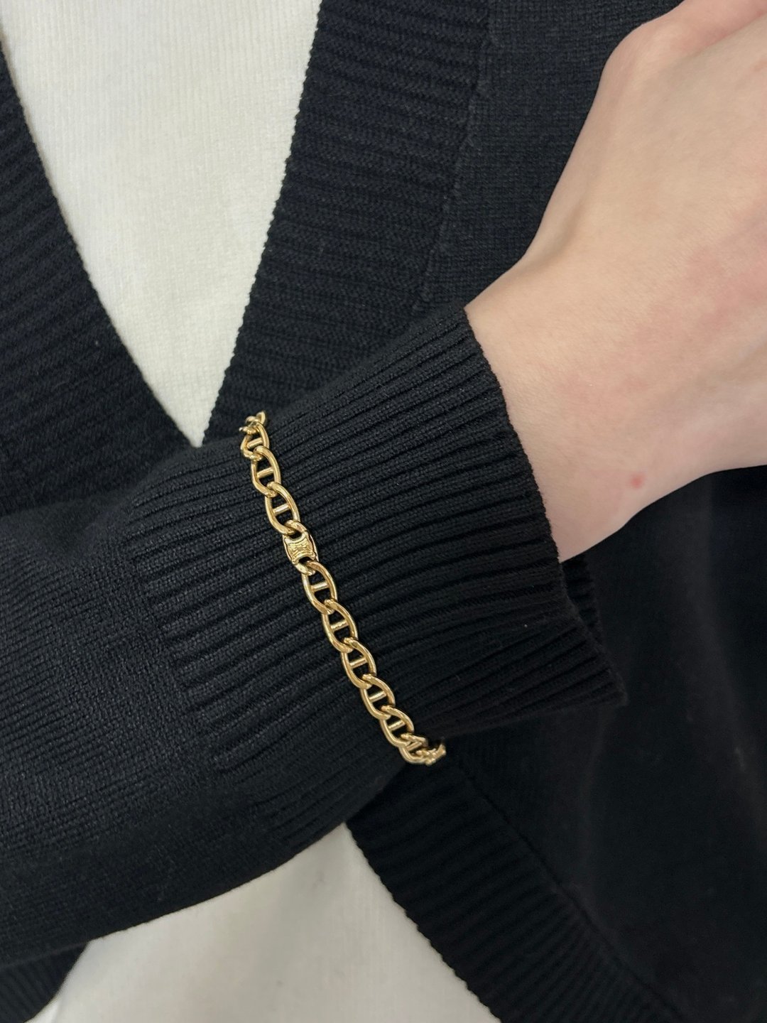 【VintageShop solo 日本直送中古包专卖店】CELINE 饰品 镀金 手链 复古 凯旋门 经典 潮流 - 手链/手环 - 其他材质 金色