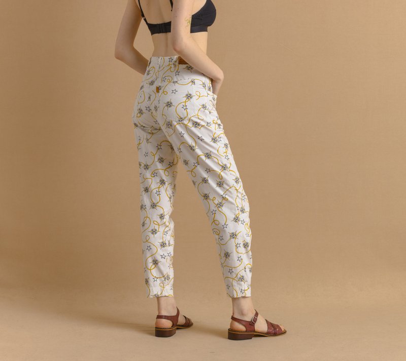 Bogner 妈妈牛仔裤 高腰 直筒 S 码 7476 - 女装长裤 - 棉．麻 白色