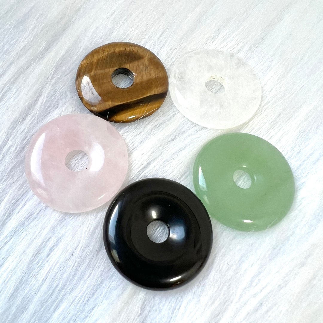 五行水晶平安扣 | 水晶 | 水晶摆件 - 摆饰 - 水晶 多色