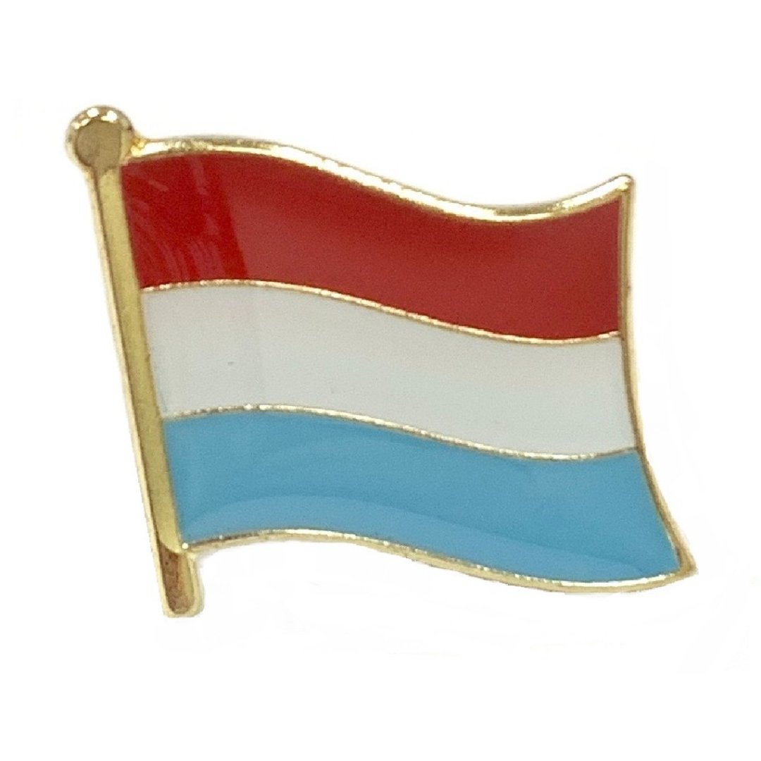 Luxembourg 卢森堡 国旗辨识胸针 国旗配饰 国徽徽章爱国 国庆 游 - 胸针 - 其他材质 多色
