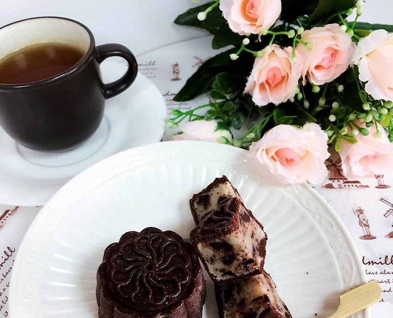 浓情巧克力酥 VS 素蛋黄酥月饼 - 美食 - 新鲜食材 