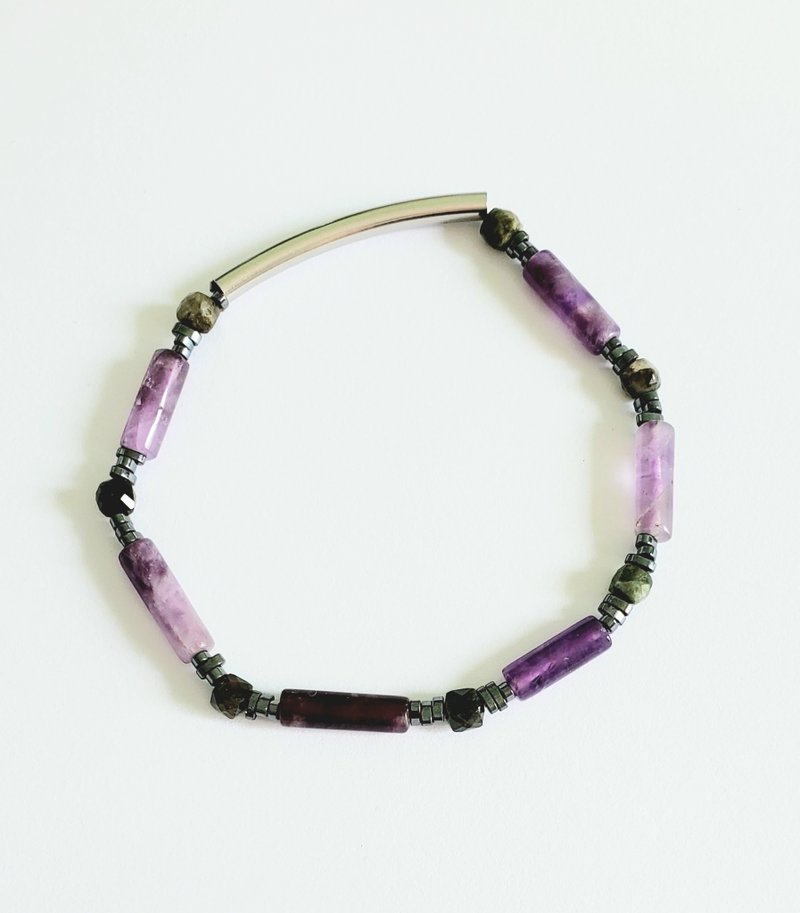 手编天然彩宝手绳 - 手链/手环 - 宝石 